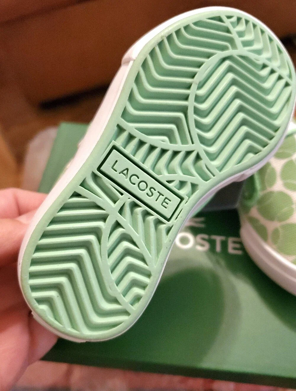 LaCoste Toddler Jump Serve Tennis Print Slip-On